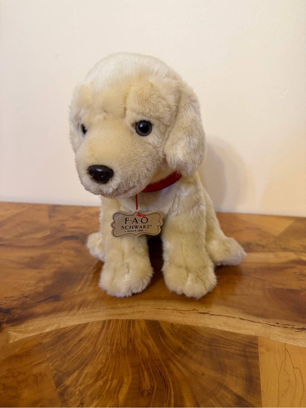 FAO Schwarz Golden Retriever Yellow Lab Dog Plush Stuffed Animal 10" Puppy Lovey